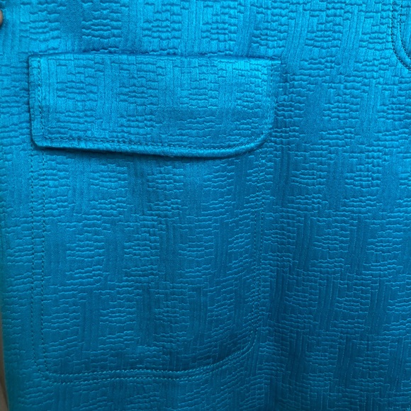 Vintage Ellen Tracy x Bloomingdales Turquoise Coat - Picture 9 of 16